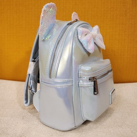 iridescent mini dome backpack Opal Sparkl Fairy Couture Hipster / Fashionista Millennials Loungefly Iridescent Lavender Bambi Mini